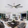 Brillion 72" 6-speed Reversible Ceiling Fan with Dimmable LED Lights and Remote Control