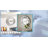 Modern Round Beveled Glass Edge Wall Mounted Mirrored Clock