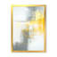 «Gray and Yellow Blue Abstract», reproduction d'art sur toile-51146032-51146030