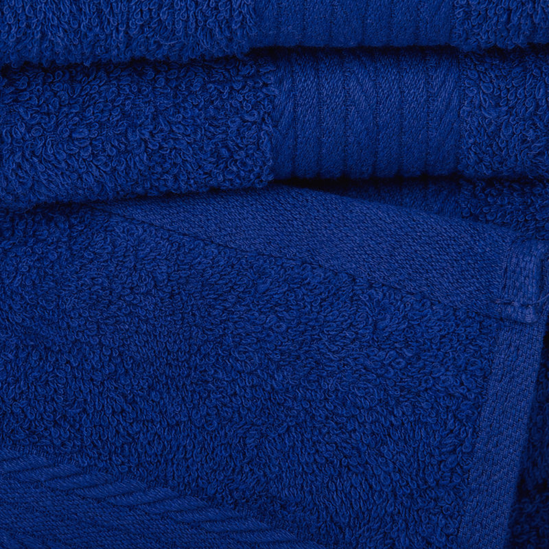 Essuie-mains 100% coton 600 g / m² absorbant à séchage rapide, Bleu marine