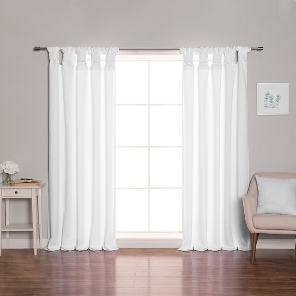 Eider & Ivory™ Molloy Polyester Blackout Curtain Pair & Reviews | Wayfair