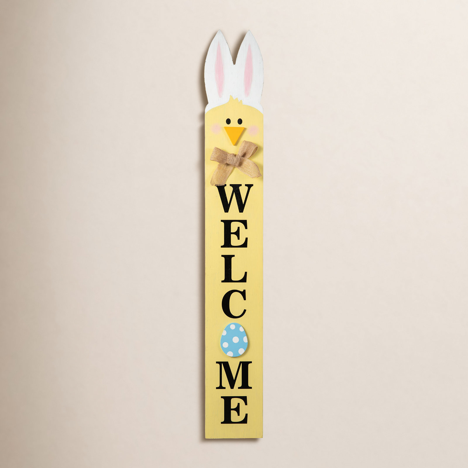 Wooden Easter Welcome Porch Sign