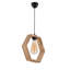 Lustre élégant en bois, finition naturelle, 11,8 po x 10,2 po | Hauteur réglable (jusqu'à 27,6 pouces) | Douille E27, 40 W maximum | Certifié CE | Parfait pour les salles à manger, les espaces de vie et les intérieurs modernes-951512917