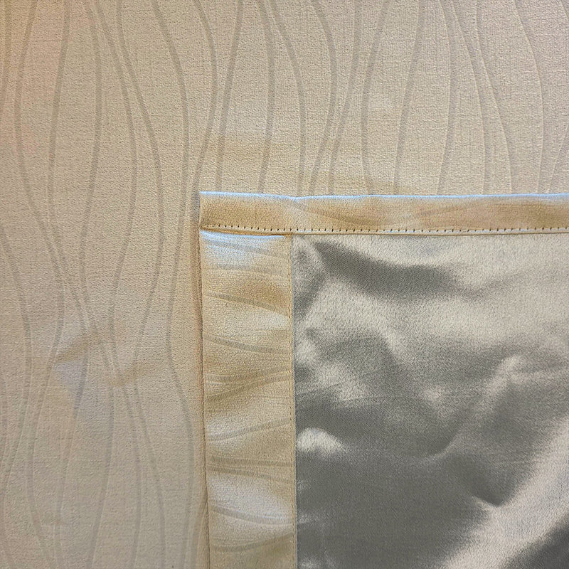 Room Darkening Curtain Pair, Cream, 229cm Width x 229cm Drop