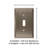 Mulholland 1-Gang Toggle Light Switch Wall Plate-12892345