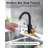 Single Handle Stainless Steel Bar Kitchen Faucet With Swivel Spout And Deckplate-105268414