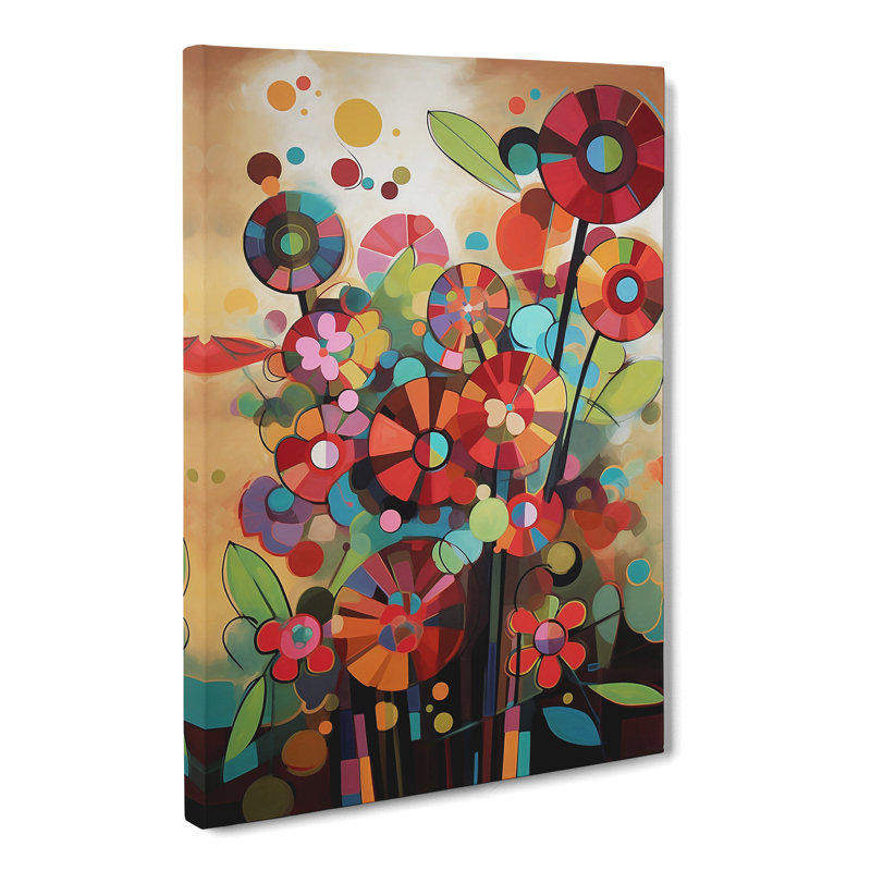 Poillucci Flowers Constructivism Vol.2 - Wrapped Canvas Print, 50cm H x 35cm W x 3cm D