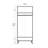 Modern Wardrobe with Wooden Legs, 31.5 x 75.0 x 17.7 inches | 100% Melamine Coated Particle Board, UV Digital Printing | Features Numerous Shelves, Wall-Mountable, Stylish Flower Design for Extra Storage