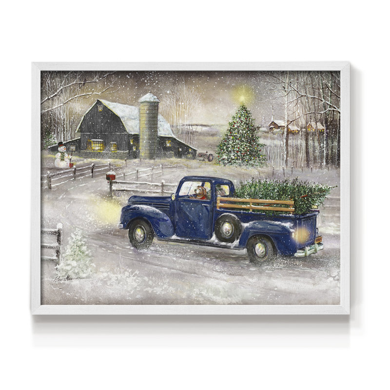 Souvenirs d'hiver - reproduction encadrée, H 8 po x l 10 po, Blanc