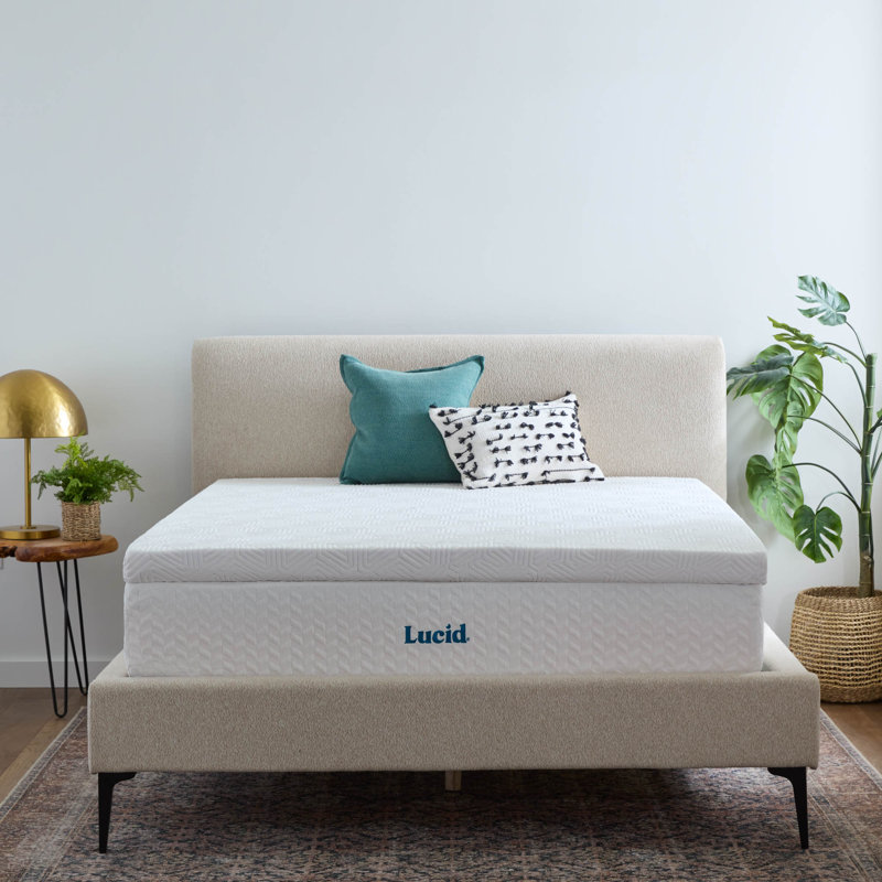 Lucid Comfort Collection 3" Memory Foam Mattress Topper, Full