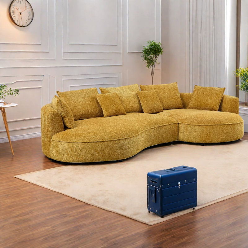 Canapé modulaire courbé surdimensionné pour la maison