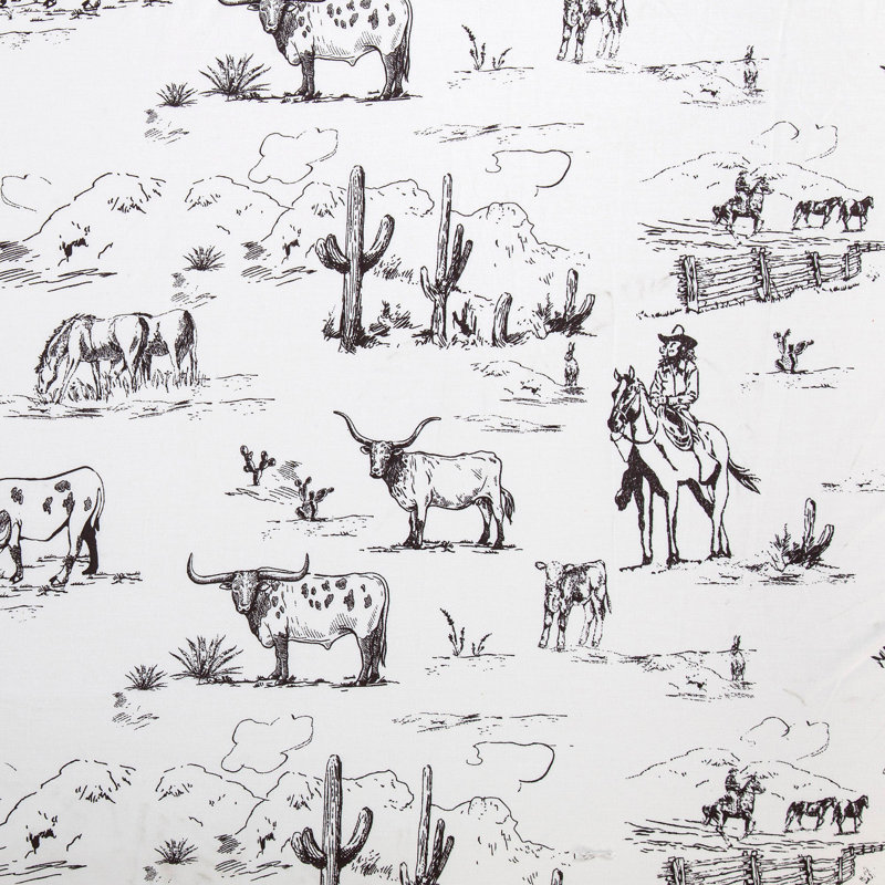 100% Cotton Sheet Set, Western Rustic Cabin Lodge Southwestern Bedding Set, King Sheet Set with 2 Pillowcases