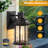 Dusk to Dawn Motion Sensor Outdoor Wall Lantern with Black Finish-129225050