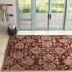 Arden Handmade Wool Burgundy Rug