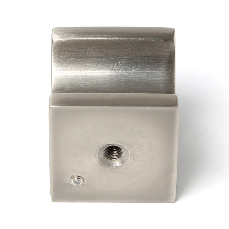 Swarovski Crystal Square Knob, Satin Nickel