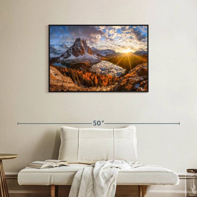 Le paradis sur terre, Cadre flottant noir, 37 po x 25 po