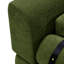Canapé moderne 59 po 2 places avec ports USB, accoudoirs cylindriques-518302392