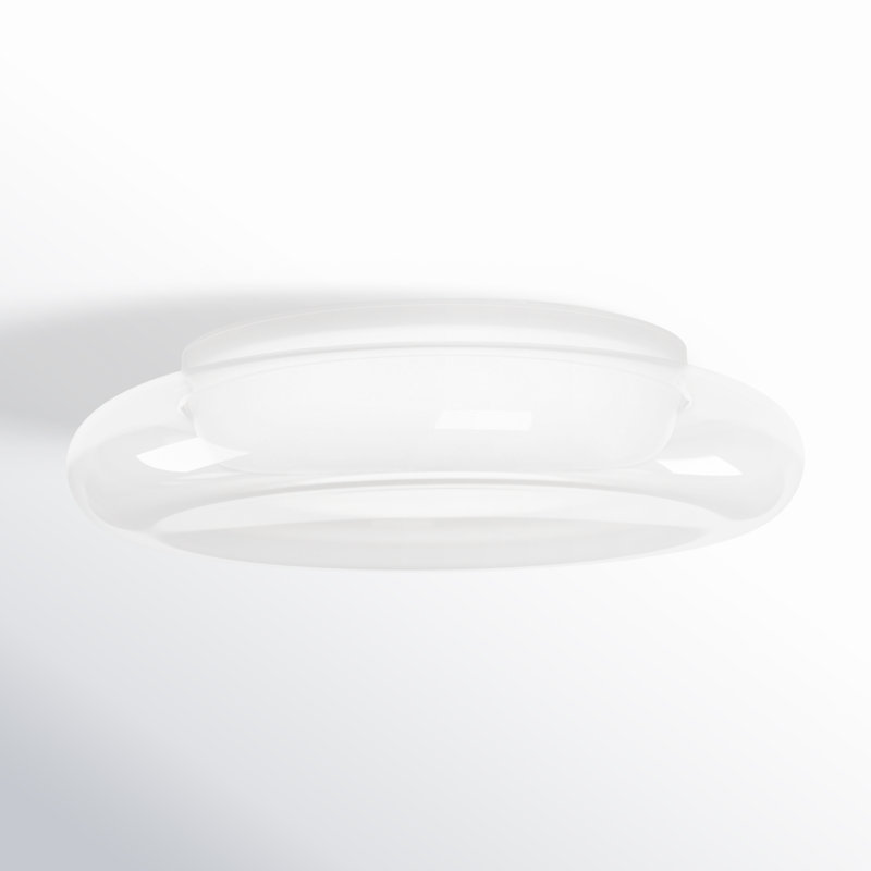 Plafonnier encastré en acrylique Doma, H 3,25 po x l 13,75 po x P 13,75 po