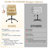 Upholstered Armless Task Office Chair-540069731