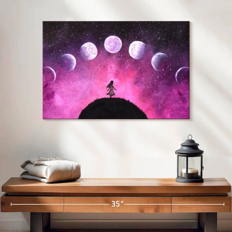 Oberle Dreamy Moon Phases, 16" H x 24" W