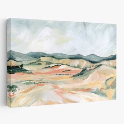 Vermillion Landscape III - Abstract Landscape Contemporary Landscape Contemporary Landscapes Desert Art