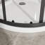 Porte de douche d'angle néo-angle 36 po x 36 po x 72 po à double cadre coulissant en verre trempé 6 mm