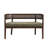 Elio Mid-Century Modern PE Rattan Back Upholstered Loveseat-412262853