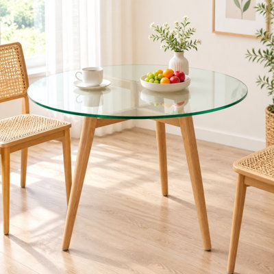 Plateau en verre trempé de 71 cm (27,95 pouces).