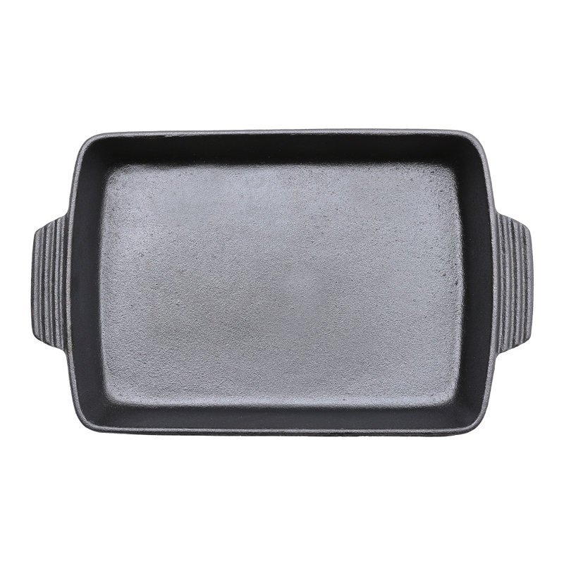 17 Stories Rasean Rectangle Cast Iron Baker Bakeware