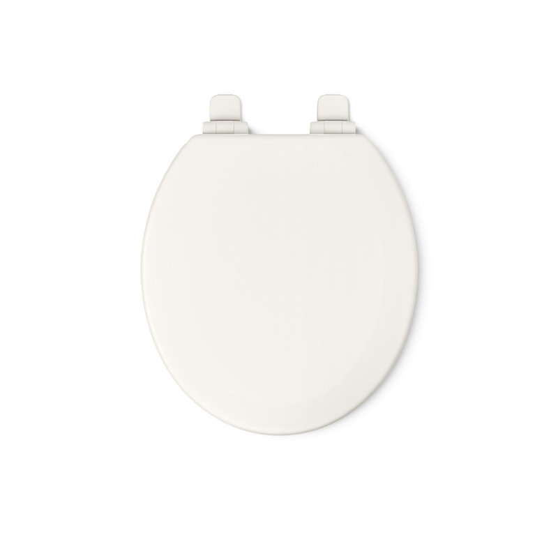 Triko Quiet-Close Elongated Toilet Seat, Biscuit, Round