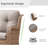 Carolina 5-Piece Wicker Outdoor Conversation Set With Olefin Cushions-110923202
