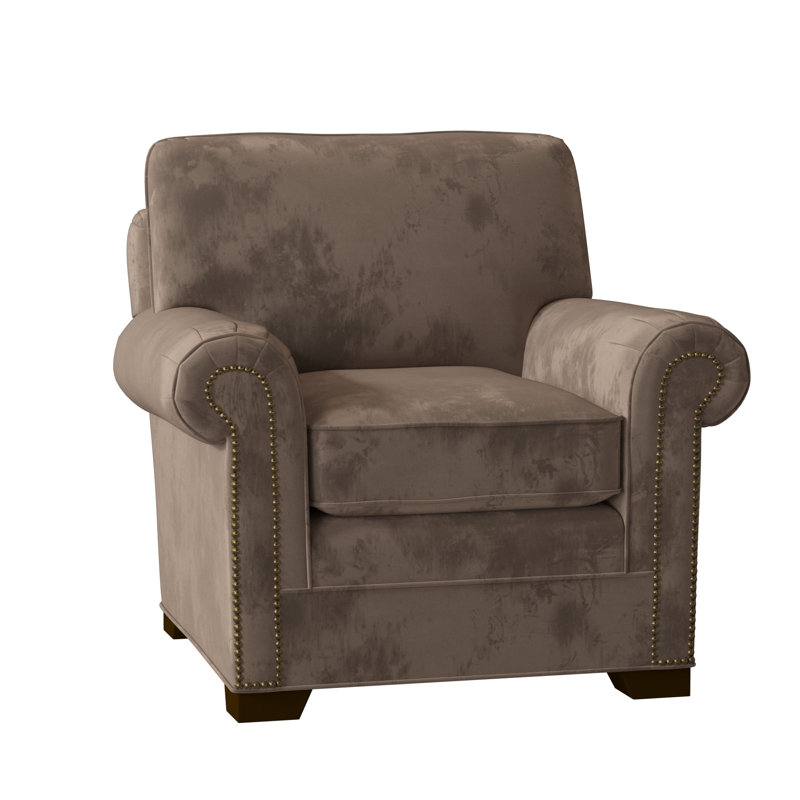 Fauteuil de 41 po de large Adrena, Wanderer 41 - gris, Oui, Laiton foncé