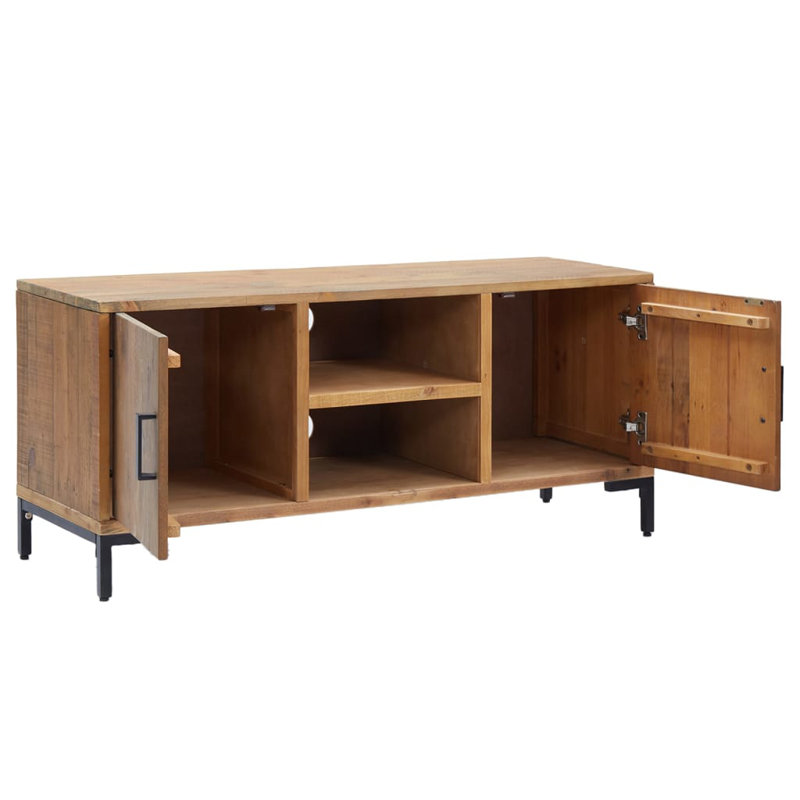 Bullrush Unfinished TV Stand for TVs up to 49", Brown