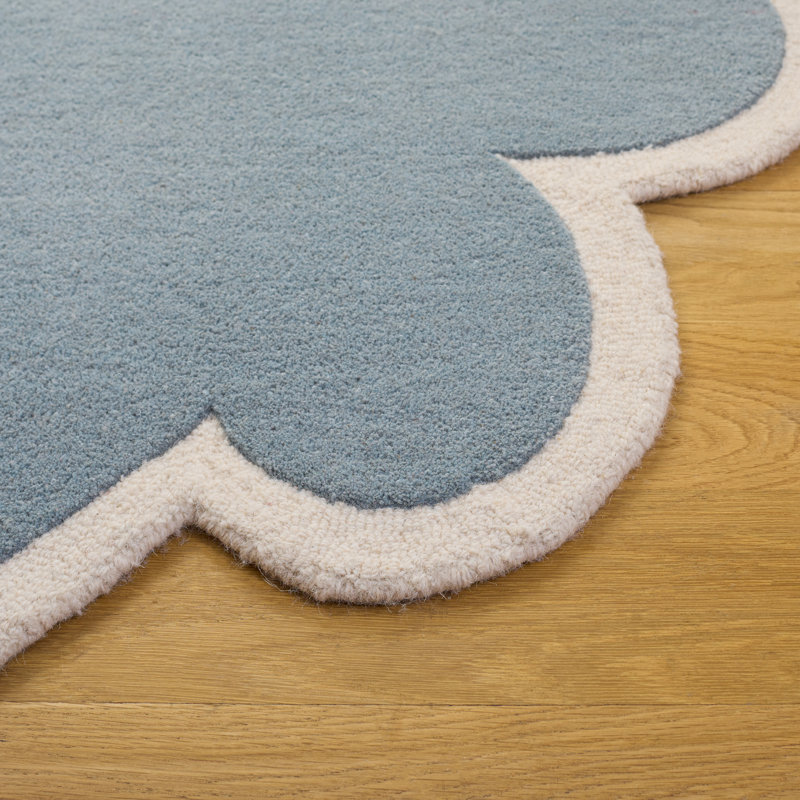 Safavieh Kids 913 Cloud Hand Tufted Wool Solid Color Rug, Rectangle 3' x 5'