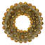 Couronne de boules nacrées dorées mates brillantes de 71 cm (28 po) avec protection UV-1876305456