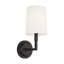 Thomas O'Brien Danica 1 Light Bathroom Bedroom Wall Fixture With White Linen Shade-1029173104