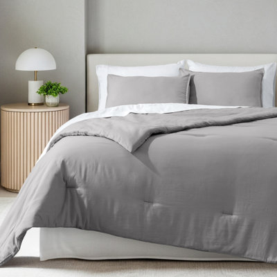 Ensemble d'édredon en duvet synthétique