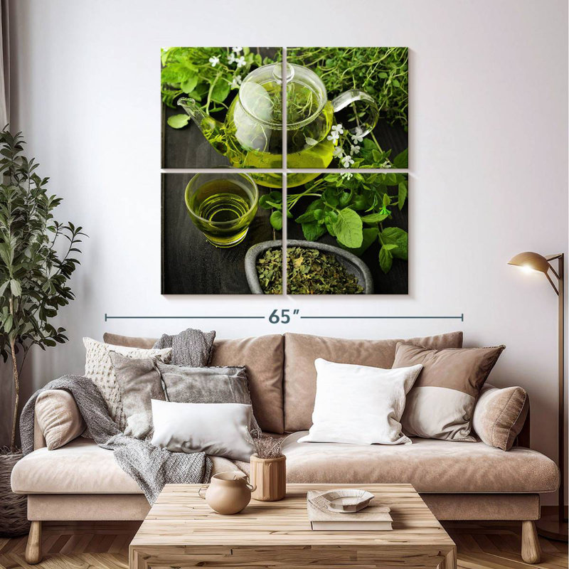Yarlin Leafy Green Tea, 45" H x 45" W