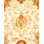 Tapis unique en laine orange / beige / blanc 6 pi 2 po x 9 pi 2 po Mogul