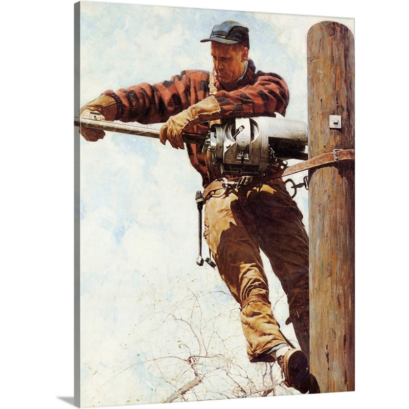 Art mural sur toile Norman Rockwell, Toile tendue, H 16 po x l 12 po x P 1,25 po