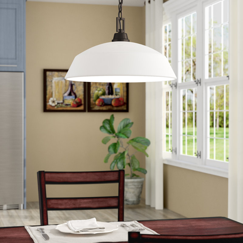 Joan 1 - Light Single Pendant, Brushed Nickel, Yes