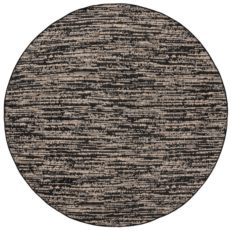 Tapis abstrait Chaniya Performance Performance, Rond 6 pi 7 po