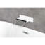Robinet de baignoire à haut débit, robinet de cascade pour salle de bain, acier inoxydable, robinet mural blanc, bec de remplissage pour salle de bain,