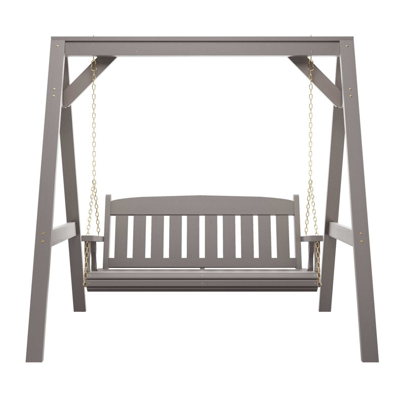  Balançoire Mission avec support en A, 4 pieds, gris semi-solide, Teinture gris semi-solide, 50.5"