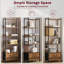 Bookcase, 5-Tier Bookshelf with 2 Drawers