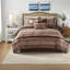 Ensemble de literie luxueux 7 pièces, polyester rouge élégant pour votre chambre à coucher