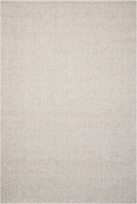 Tapis de couleur sable noué à la main Tobiano, Rectangle 4 pi x 6 pi