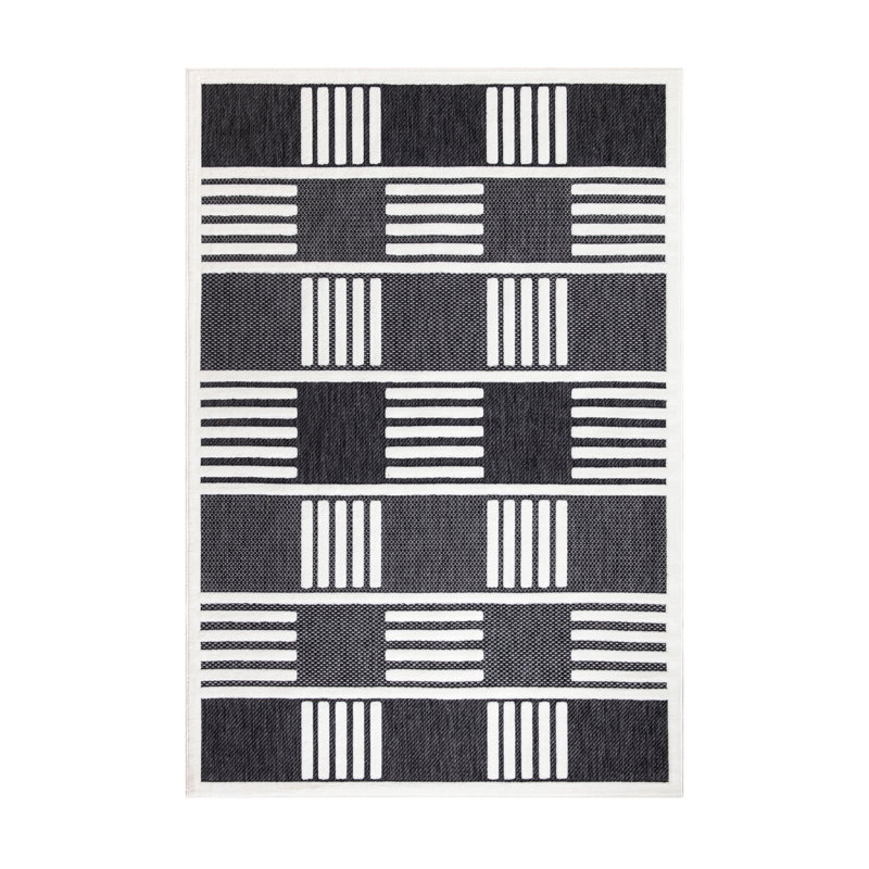 Modern Non-Slip Area Rugs – Anthracite Cream – Living Room, Hallway Runner, Kitchen & Door Mat – Multiple Sizes