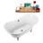 60" Streamline Clawfoot Soaking Acrylic Bathtub-76223411-50896826