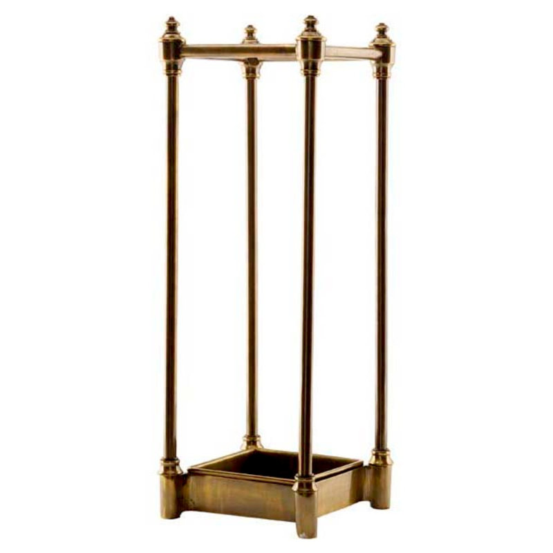 Armadale Iron Steel Brass Freestanding Umbrella Stand, Brass